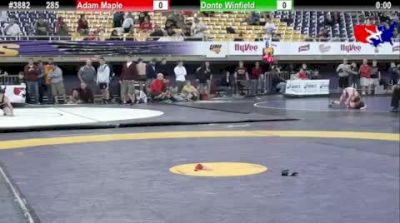 285 lbs cons-round-2 Donte Winfield IN vs. Adam Maple MO