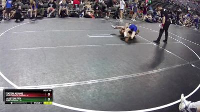 102 lbs Finals (8 Team) - Austen Fry, Iowa USA Blue vs Taten Adams, South Dakota Thunder