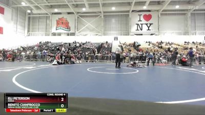 56 lbs Cons. Round 4 - Eli Peterson, NWAA vs Benito Cianfrocco, Indian River Wrestling Club