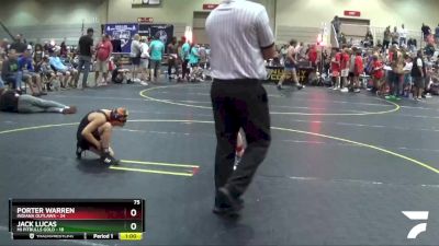 75 lbs Round 4 (6 Team) - Jack Lucas, Mi Pitbulls Gold vs Porter Warren, Indiana Outlaws