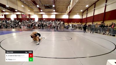 132 lbs Rr Rnd 1 - Alexander Greene Barrios, MetroWest United vs Nate Pass, Bedford