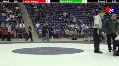 126 lbs 1st-place-match Colton Adams NE vs. Brock Ervin KY