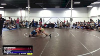 106 lbs 4th Wrestleback (16 Team) - Seth Drennen, West Virginia vs Eli Berry, Oklahoma Red