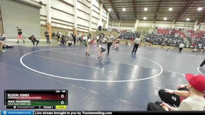 86 lbs Cons. Round 2 - Max Mannino, Gold Rush Wrestling vs Eldon Jones, Sanderson Wrestling Academy