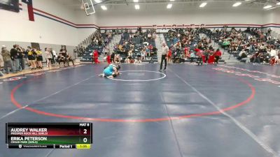 152 lbs Cons. Round 3 - Audrey Walker, Prosper Rock Hill (Girls) vs Erika Peterson, Cedar Park (Girls)