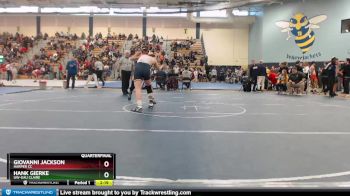 184 lbs Quarterfinal - Hank Gierke, UW-Eau Claire vs Giovanni Jackson, Harper CC