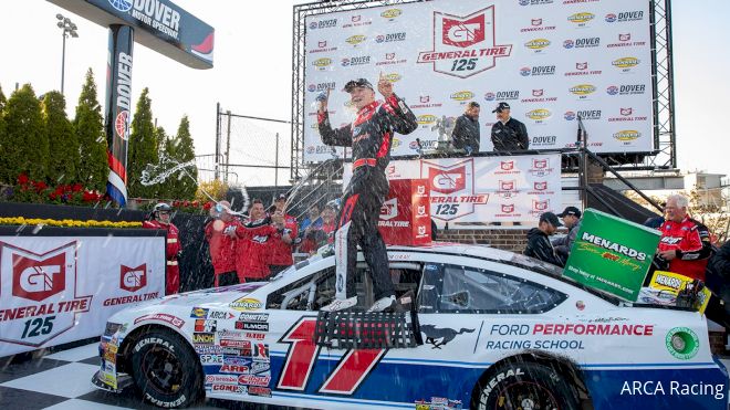 Taylor Gray Rides New Mustang To ARCA Menards East Victory Lane At Dover