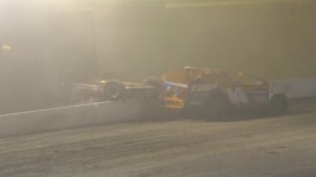 Sportsman Flip Over Wall At Fonda Speedway
