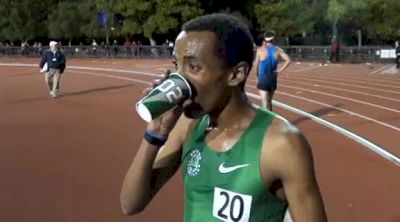 Simon Bairu after 5k season opener at the 2012 Stanford Invitational