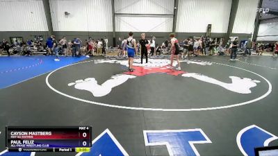 144 lbs Cons. Semi - Cayson Mastberg, Mat-Su Matmen vs Paul Feliz, All-Phase Wrestling Club