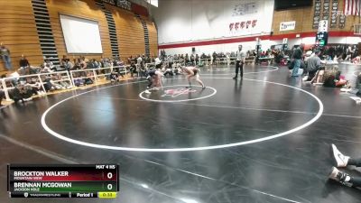 157 lbs Cons. Round 2 - Brockton Walker, Mountain View vs Brennan Mcgowan, Jackson Hole