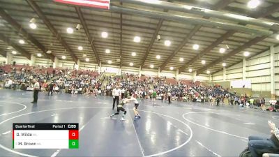 80 lbs Quarterfinal - Mason Brown, Wasatch Wrestling Club vs Devin Wilde, Westlake