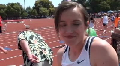 Nachelle Mackie 1st place women's 800 at the 2012 Stanford Invitational