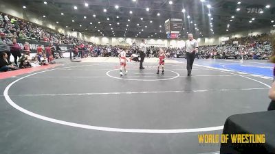 43 lbs Round Of 16 - Xavier Almaguer, Victory Wrestling-Central WA vs Hunter Freeman, Mat Sense