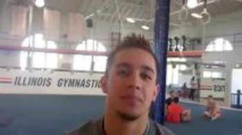 Big Ten Freshman of the Year, Gymnast of the Year and All-Around Champion CJ Maestas