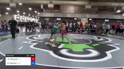 51 kg Rnd Of 16 - Killian Coluccio, Triumph Wrestling vs Arseni Kikiniou, Poway Wrestling