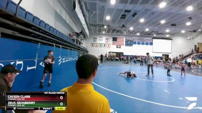 70 lbs 1st Place Match - Zeus Granberry, Cowboy Kids WC vs Caysen Clark, Cowboy Kids WC