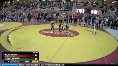 62 lbs Cons. Round 1 - Brock Fisher, Cowboy Mat Club vs Ezekiel Alonzo, Hawk Mat Club