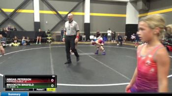 65 lbs Round 3 (4 Team) - Brooklyn Binsfeld, MN Storm vs Abigail Peterson, FEWTeamIA Purple