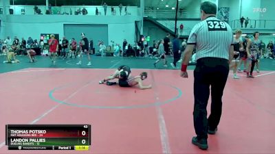 100 lbs Round 4 (6 Team) - Landon Pallies, Dueling Bandits vs Thomas Potsko, Mat Assassins Red