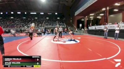 3A-113 lbs Semifinal - Adrian Trujillo, Rawlins vs Wylee Willson, Pinedale