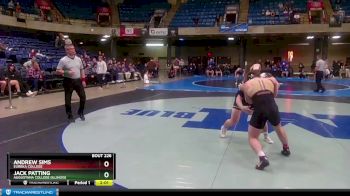 165 lbs Cons. Round 2 - Jack Patting, Augustana College (Illinois) vs Andrew Sims, Eureka College