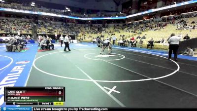 215 Class 1 lbs Cons. Round 3 - Lane Scott, West Platte vs Charlie West, Notre Dame (Cape Girardeau)