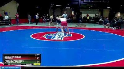 1A-175 lbs Quarterfinal - Jaxon Ethridge, Social Circle vs Michael Pozzobon, Mt Vernon Presbyterian