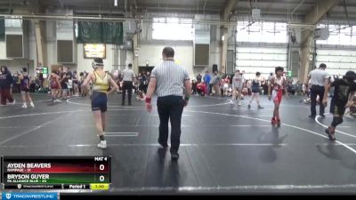 92 lbs Round 3 (6 Team) - Bryson Guyer, PA Alliance Blue vs Ayden Beavers, Rampage