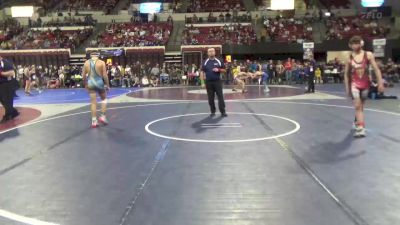 130 lbs Quarterfinal - Aaron Schmitz, Sidney Wrestling Club vs Ethan Ely, Powell Wrestling Club