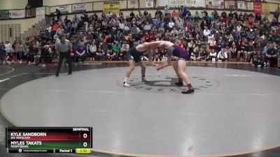 175 lbs Semifinal - Kyle Sandborn, No. Royalton vs Myles Takats, Perrysburg