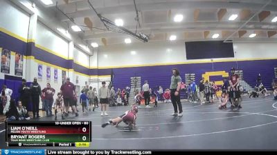 80 lbs Semifinal - Bryant Rogers, Team Bear Wrestling Club vs Liam O`Neill, Pelion Youth Wrestling