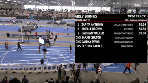 High School Girls' 200m, Prelims 18