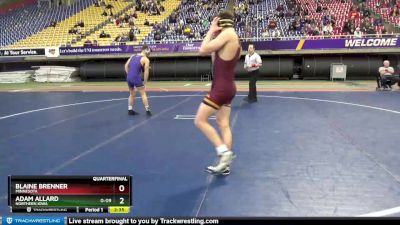 149 lbs Quarterfinal - Adam Allard, Northern Iowa vs Blaine Brenner, Minnesota