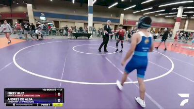 113 lbs Semifinal - Mikey Ruiz, Omada Kitrinos Wrestling Club vs Andres De Alba, Takedown-City Wrestling