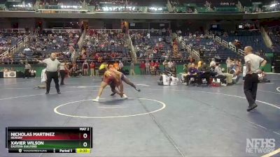 3A 220 lbs 5th Place Match - Xavier Wilson, Eastern Guilford vs Nicholas Martinez, Hickory