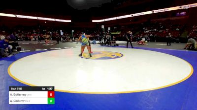 170 lbs Round Of 32 - Angela Gutierrez, Gridley vs Andrea Ramirez, Valencia Placentia