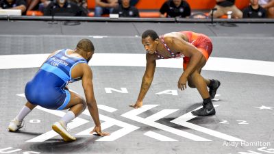 92 kg Round 1 - J'den Cox, Cliff Keen WC / Titan Mercury Wrestling Club vs Nathan Jackson, New York Athletic Club