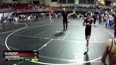 75 lbs Quarterfinal - Eli Thompson, The Best Wrestler vs Colton Boroff, Central City Junior Wrestling