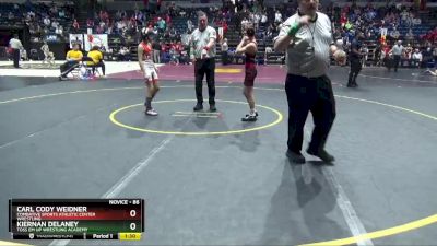 86 lbs Cons. Round 5 - Kiernan Delaney, Toss Em Up Wrestling Academy vs Carl Cody Weidner, Combative Sports Athletic Center Wrestling