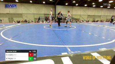 92 lbs Rr Rnd 5 - David Lopez, Northern Colorado 14U vs Noah Majka, LWA 12U