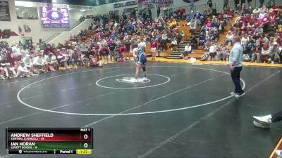 157 lbs Semis & 3rd Wb (16 Team) - Andrew Sheffield, Central (Carroll) vs Ian Horan, Lovett School