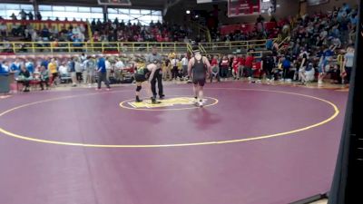 160 lbs Quarterfinal - Justin Krebs, St. Xavier vs LUKE McCOY, Civic Memorial