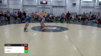 S-140 lbs Semifinal - Rylan Moran, OH vs Eli Taft, WV