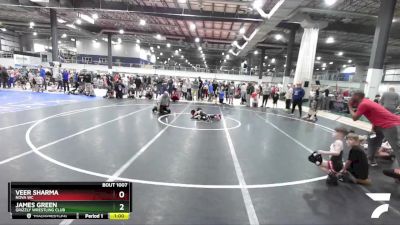 49 lbs Quarterfinal - Veer Sharma, NOVA WC vs James Green, Grizzly Wrestling Club