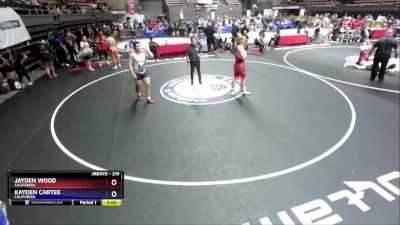 215 lbs Cons. Round 6 - Jayden Wood, California vs Kayden Cartee, California