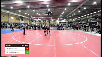 220 lbs Round Of 32 - Andrew Alchihed, Cranston West vs Yael Garcia-Rodriguez, Windham CT