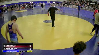 97 lbs Quarterfinal - Nolan Roberts, All-Phase Wrestling vs Gunnar Wilson, Salem Elite Mat Club