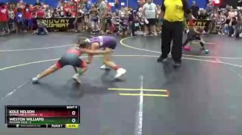 70 lbs Round 3 (6 Team) - Kole Nelson, Untouchables Purple vs Weston Williams, Missouri Gold