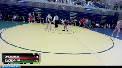 145 lbs Cons. Round 3 - Dacian Winmill, 208 Badgers vs Tristan Begay, Bulldog Wrestling Club